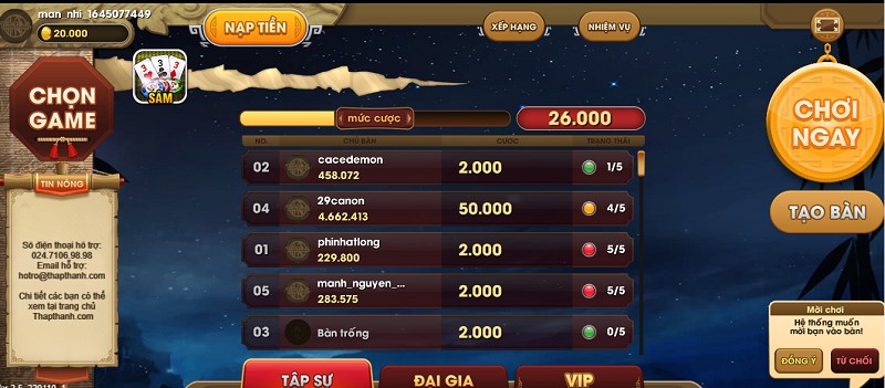 Sâm lốc thập thành và những điều về game này bạn nên biết